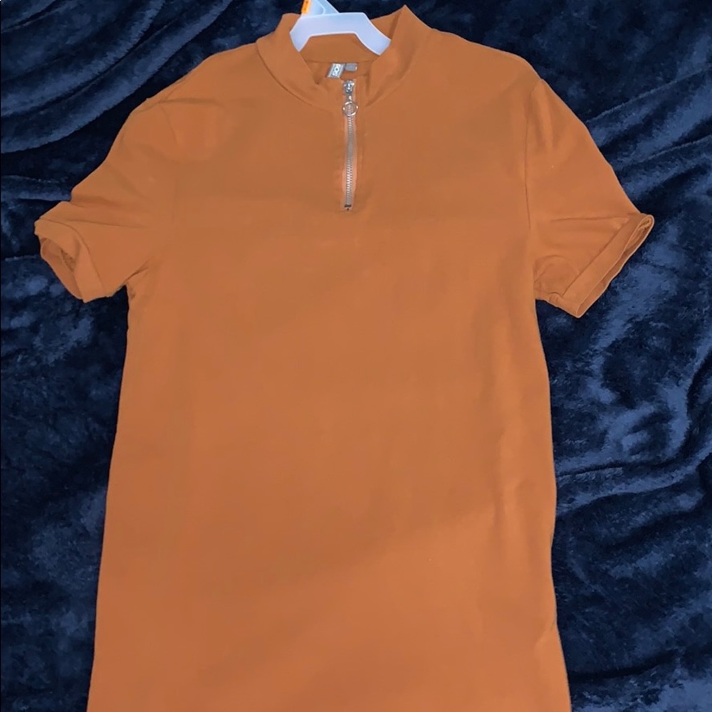 Zip neck polo